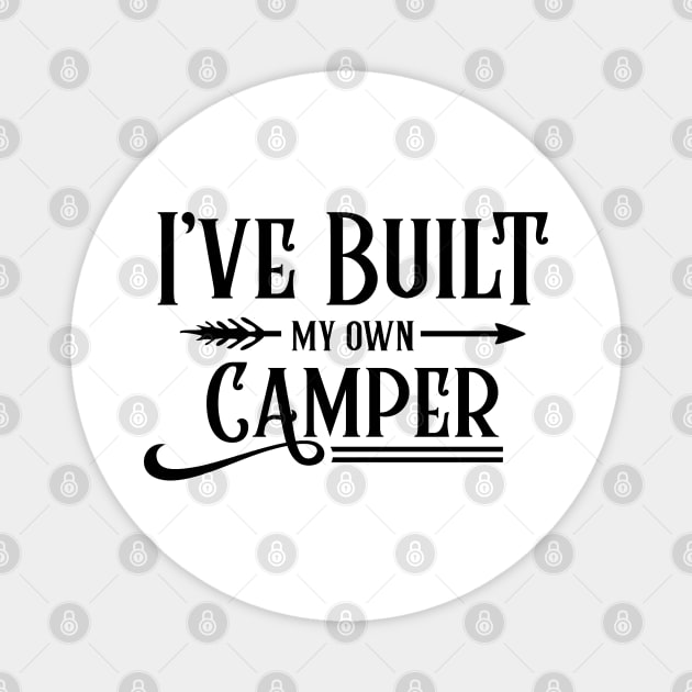 Converting Camper Van Rebuilding Building Campervan Magnet by dr3shirts